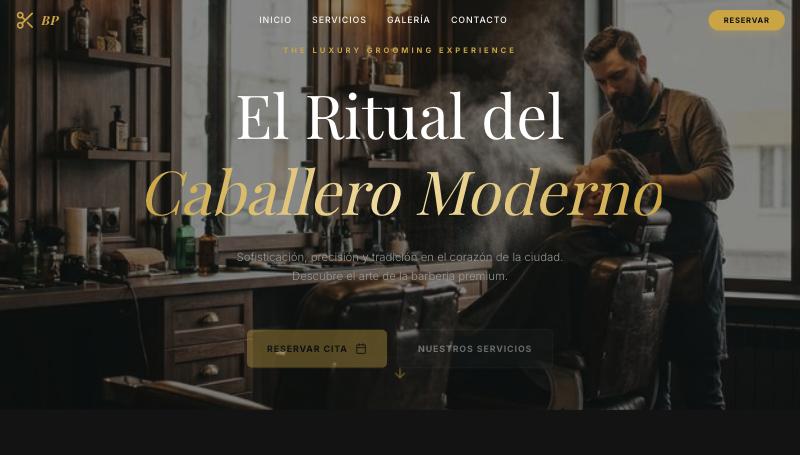 Vista previa de Barbería Premium